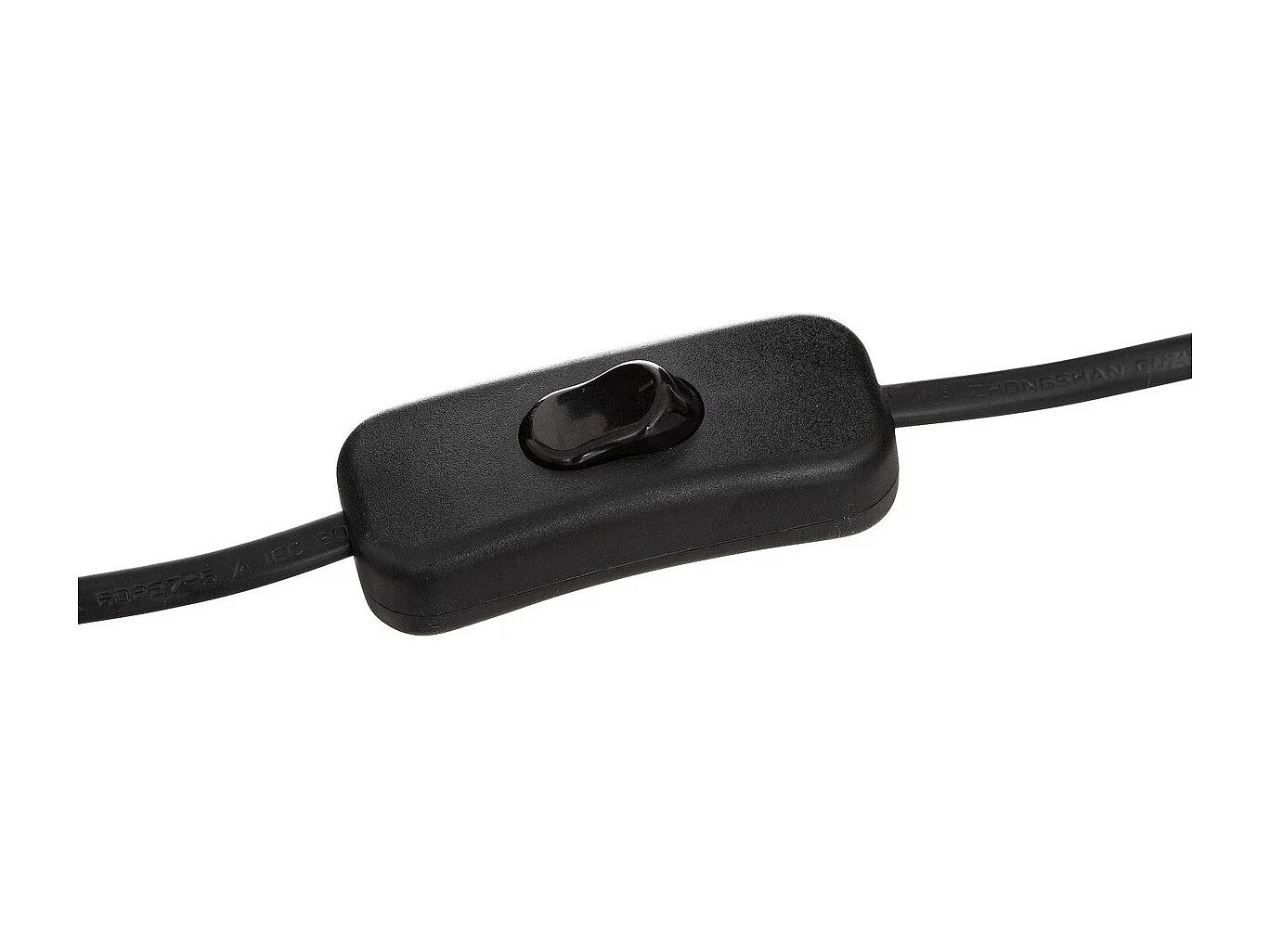 Lampe à poser en céramique Noir mat et Abat-jour en corde Beige