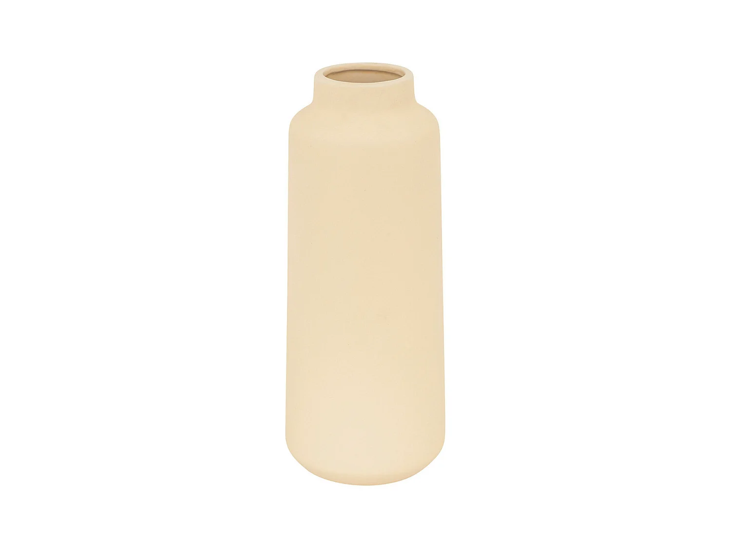 Vase haut en céramique mat Beige H 30 cm