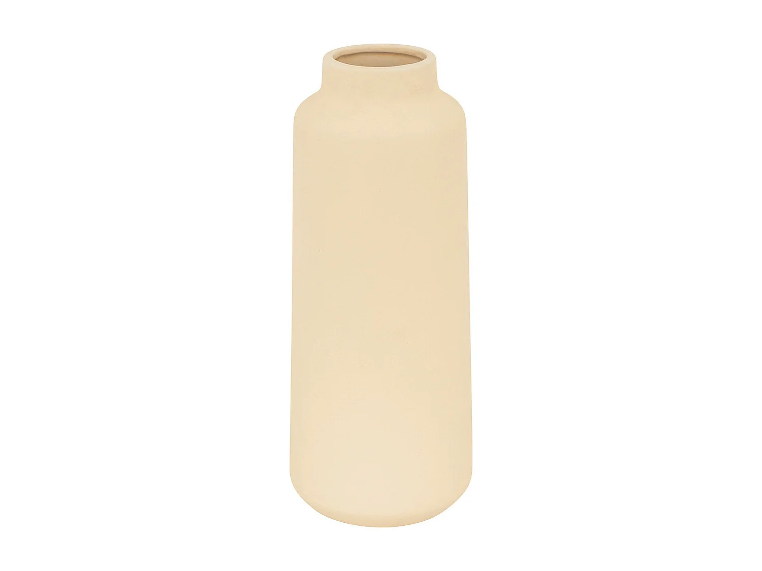 Vase haut en céramique mat Beige H 30 cm