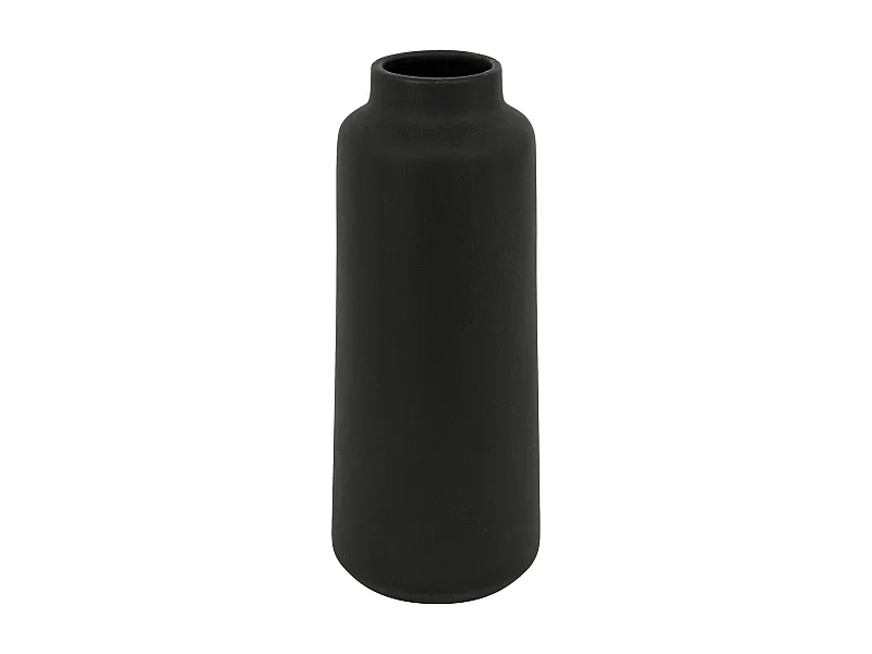 Vase haut en céramique mat Noir H 30 cm