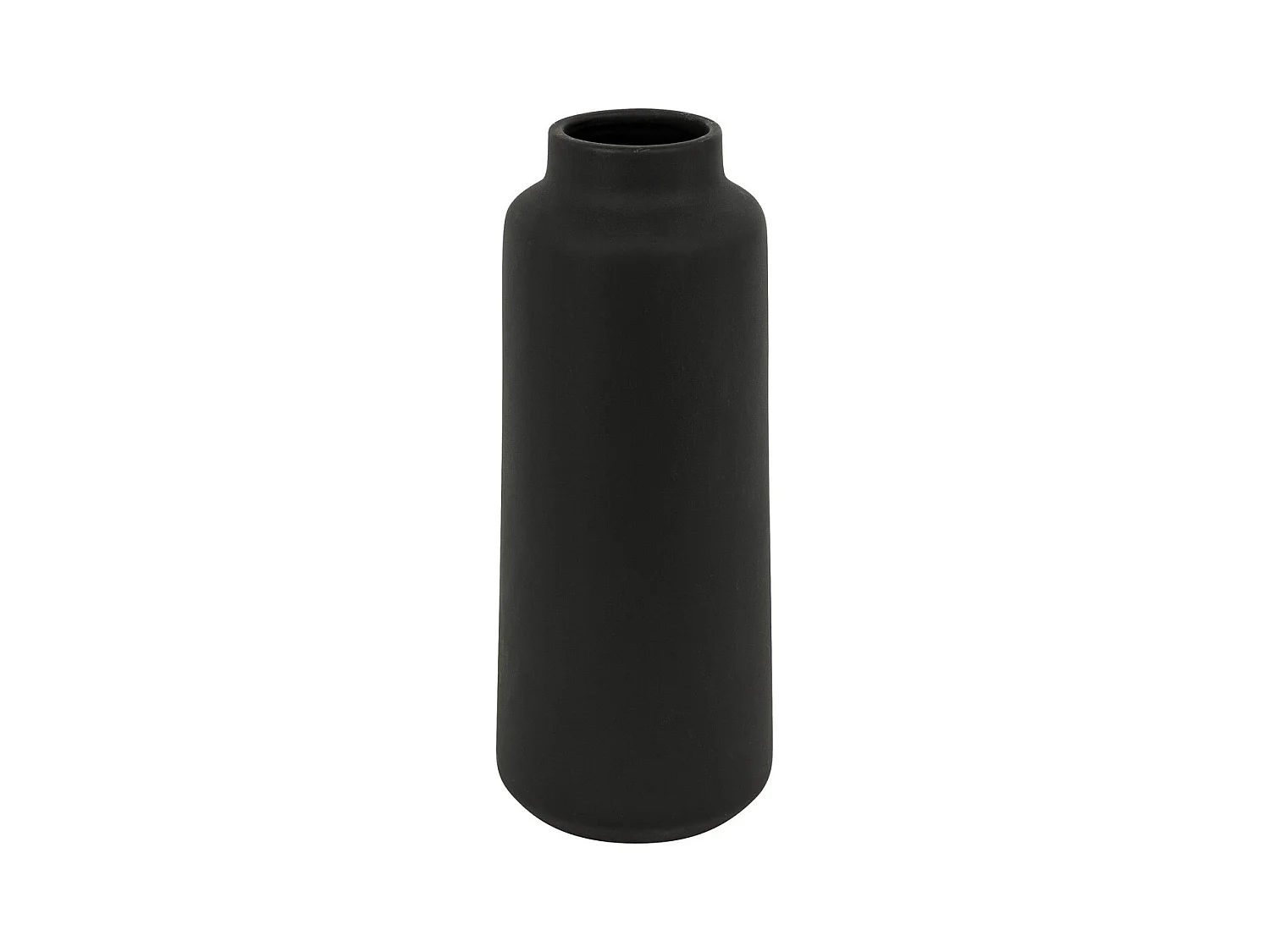Vase haut en céramique mat Noir H 30 cm