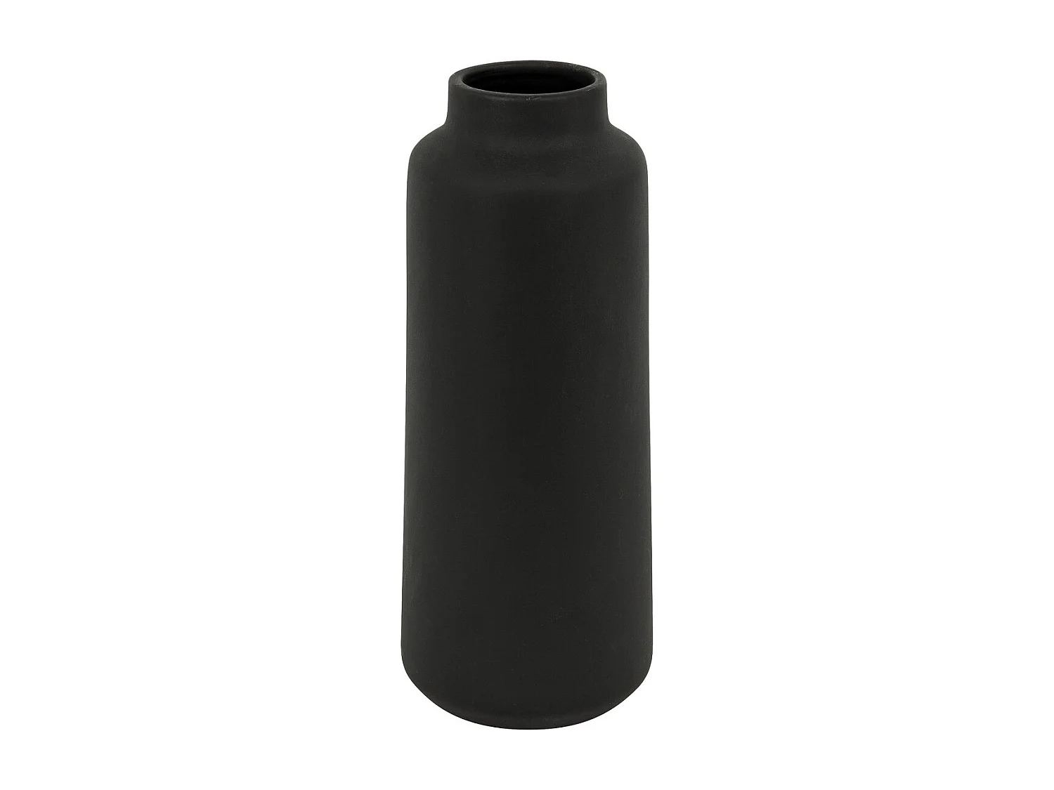 Vase haut en céramique mat Noir H 30 cm