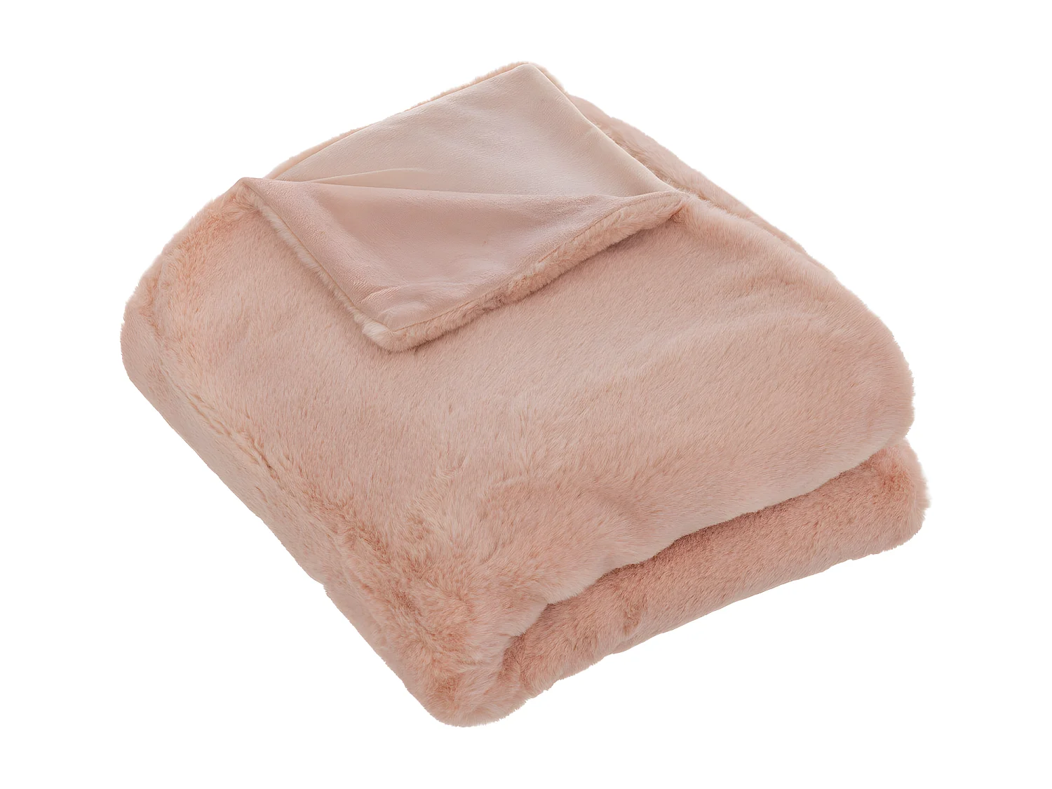 Plaid en Fourrure Vieux Rose 125 x 150 cm
