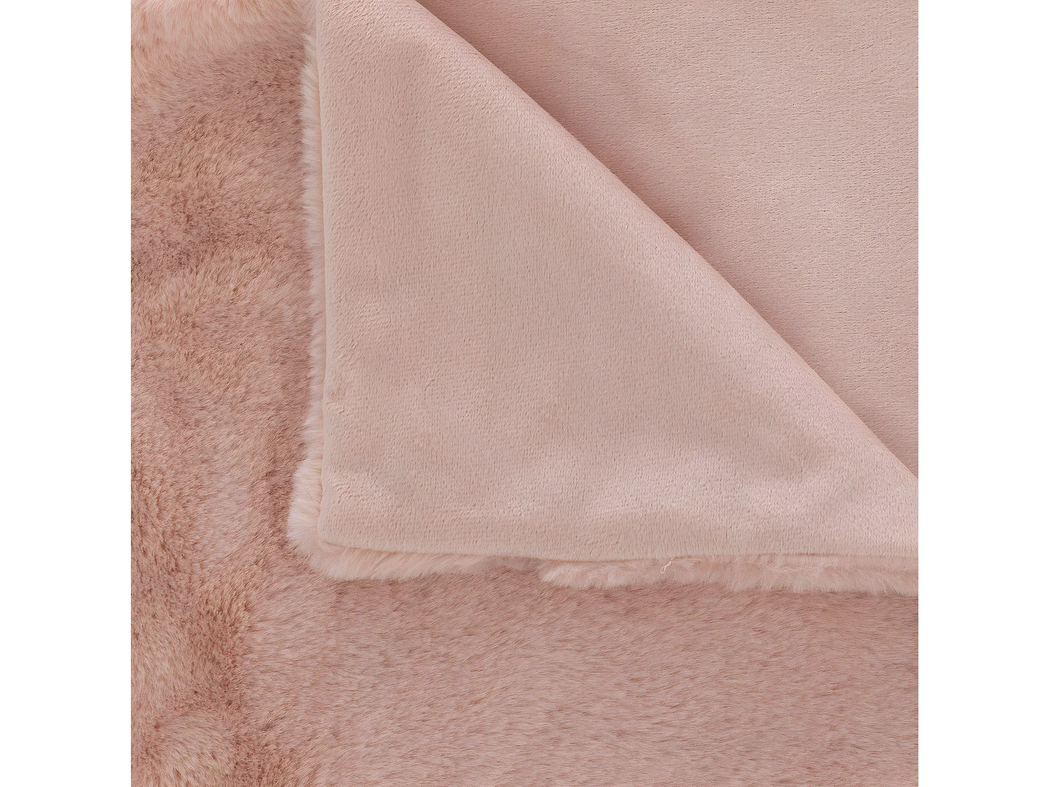 Plaid en Fourrure Vieux Rose 125 x 150 cm