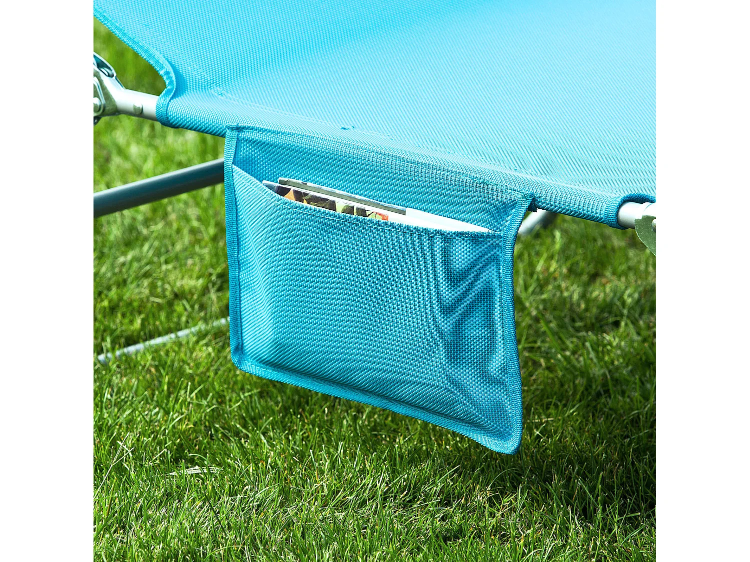 Tumbona inclinable de Acero Plegable con Almohada Playa Piscina Jardín Mecedora OGS35-B  SoBuy ES