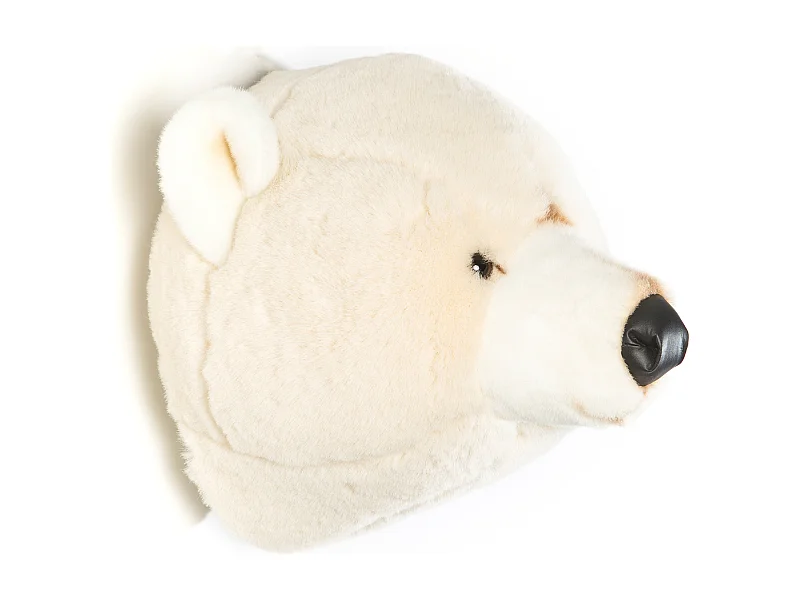 Peluche trophée Ours Blanc Basile collection Polaire