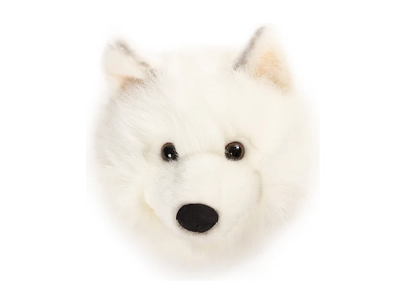 Peluche trophée Loup blanc Lucy collection Polaire