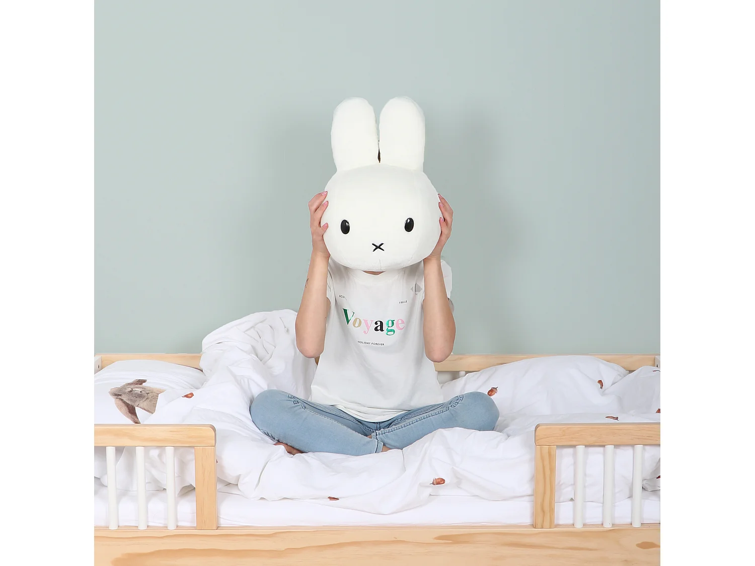 Peluche trophée lapin Miffy collection Basse-cour