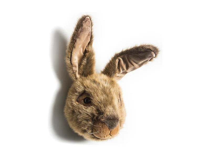 Peluche trophée Lièvre Brun Lewis collection Forêt