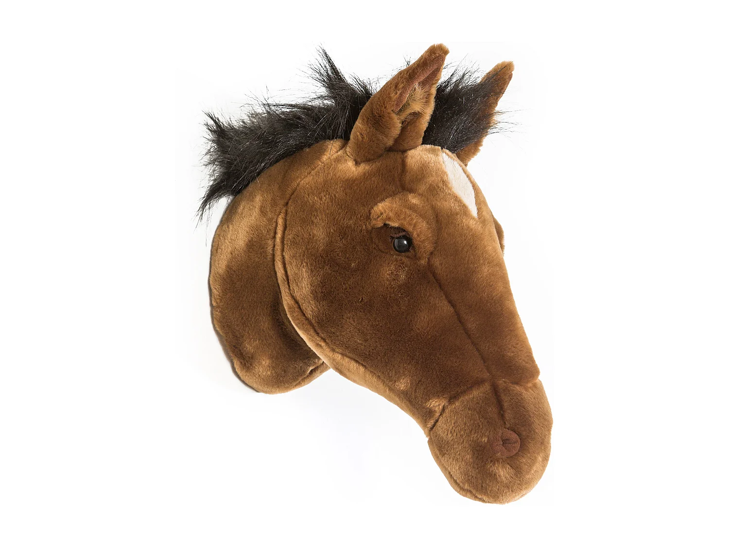 Peluche trophée Cheval Brun Scarlett collection Basse-cour