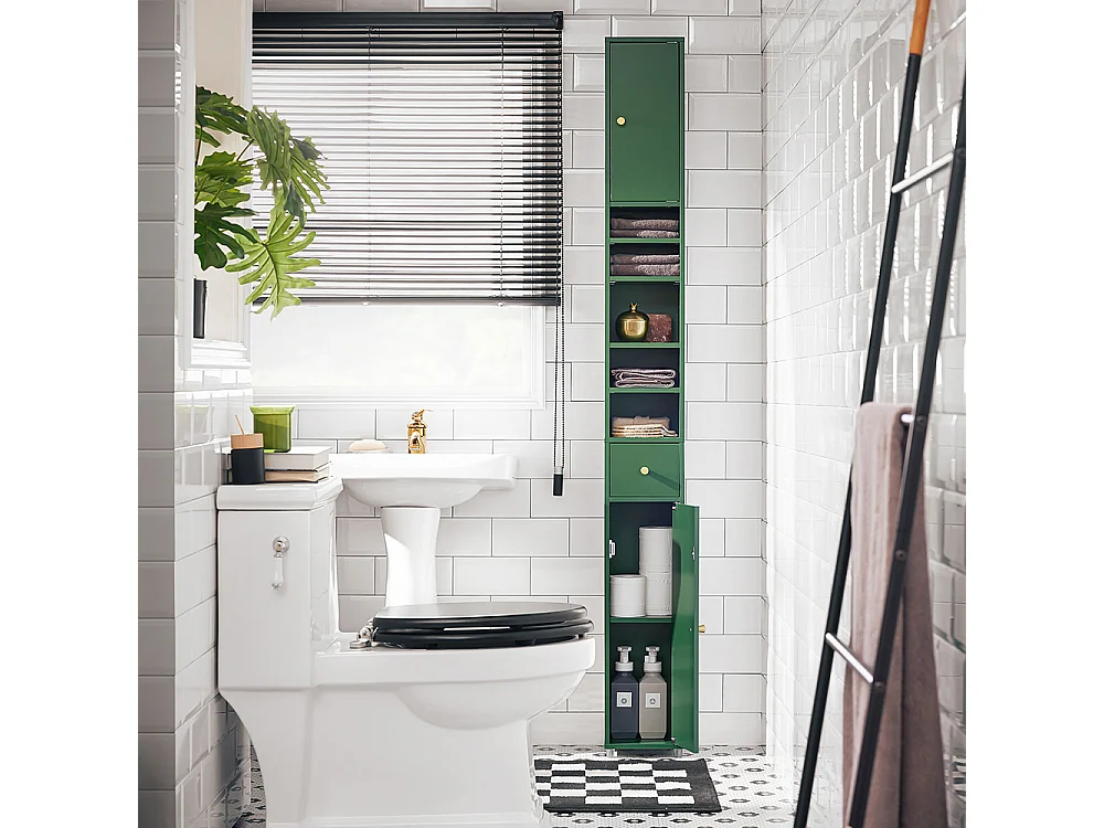 Mueble Columna de Baño Armario para Baño BZR34-SY SoBuy ES