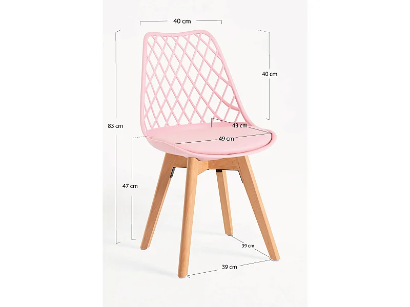 Sillas Comedor - Silla Mima - Rosa