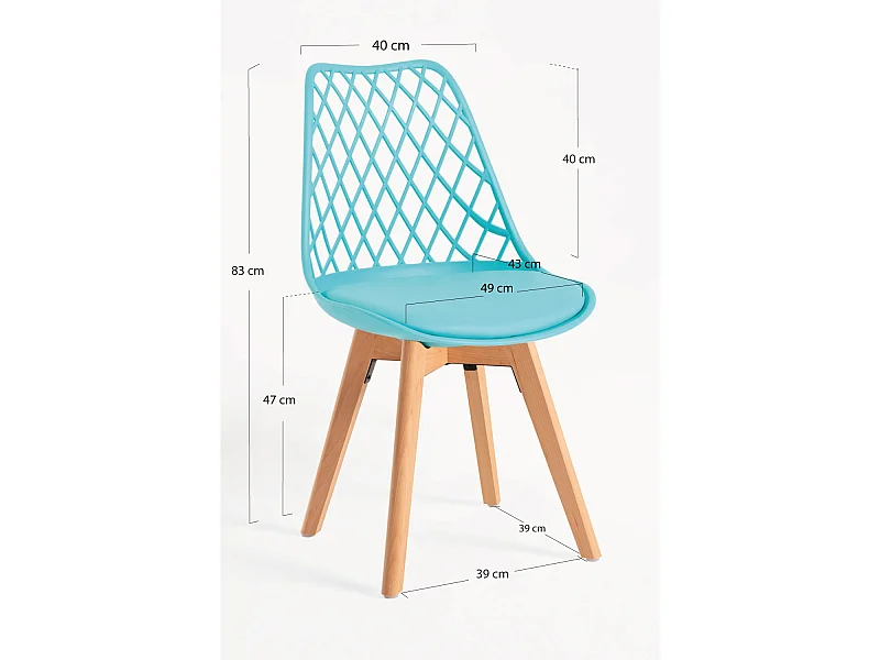 Sillas Comedor - Silla Mima - Aguamarina