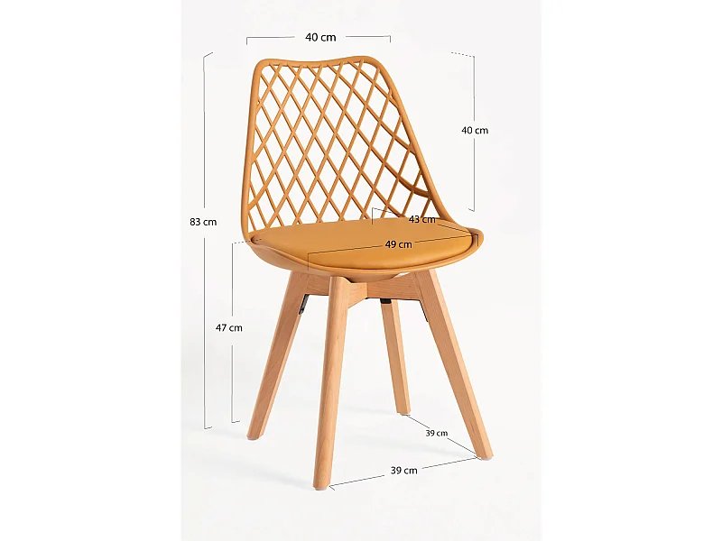 Sillas Comedor - Silla Mima - Mostaza