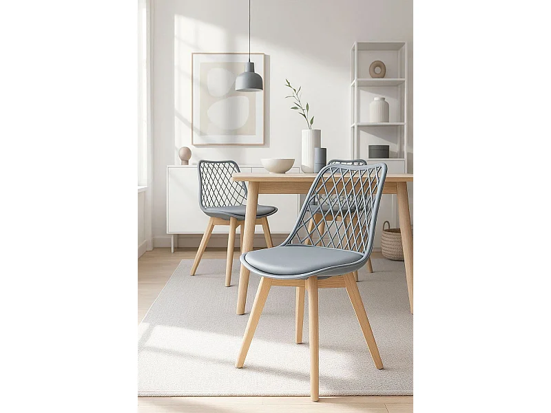 Sillas Comedor - Silla Mima - Gris claro