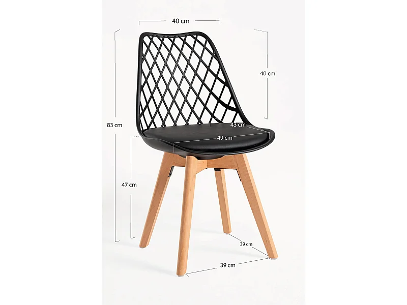 Sillas Comedor - Silla Mima - Negro