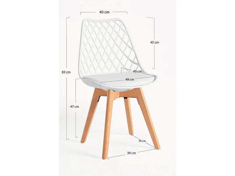 Sillas Comedor - Silla Mima - Blanco
