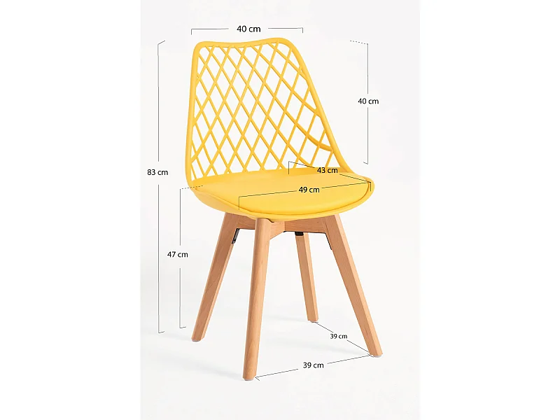 Sillas Comedor - Silla Mima - Amarillo