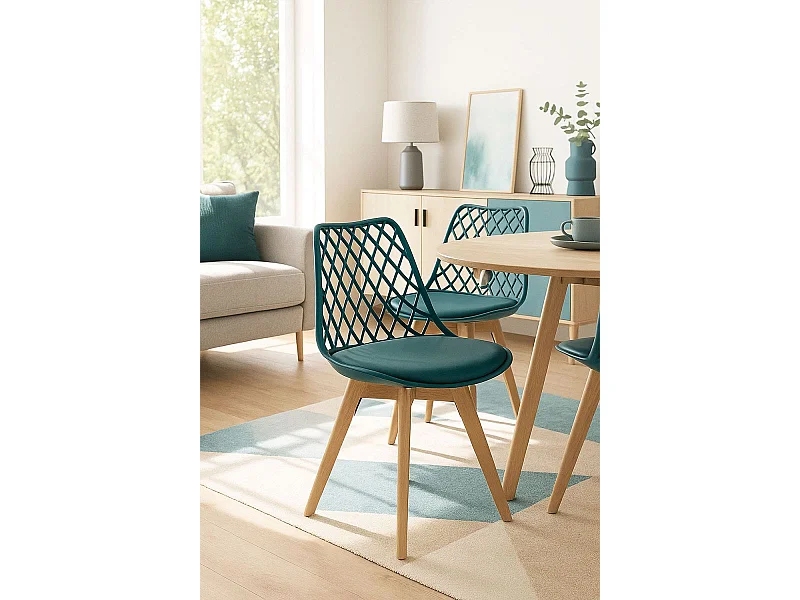 Sillas Comedor - Silla Mima - Verde azulado