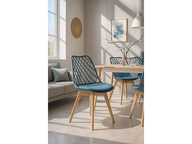 Sillas Comedor - Silla Mima - Azul Petróleo