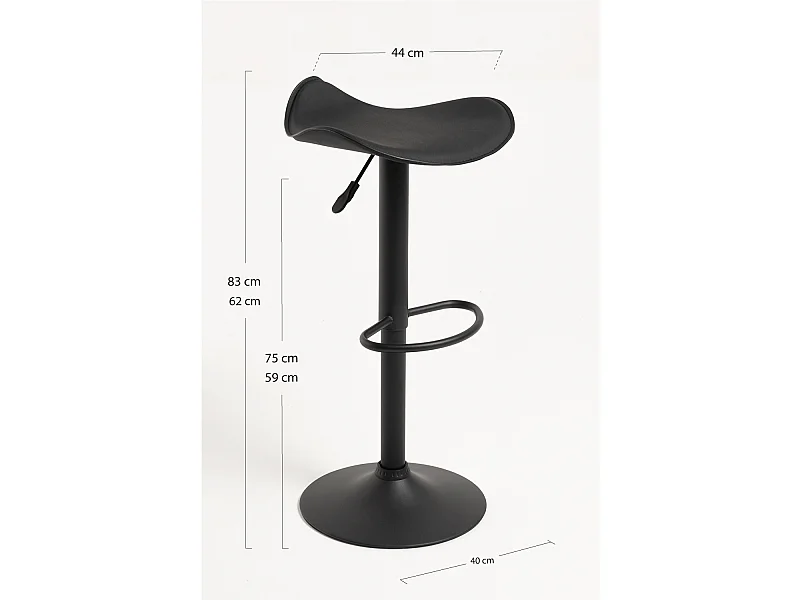 Taburetes Cocina - Taburete Rox Black - Negro