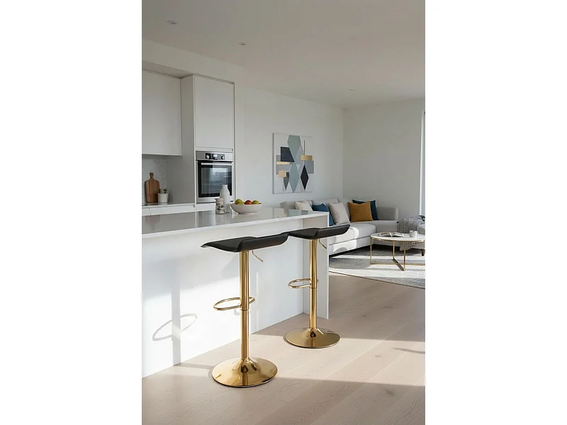 Taburetes Cocina - Taburete Tim Golden - Negro