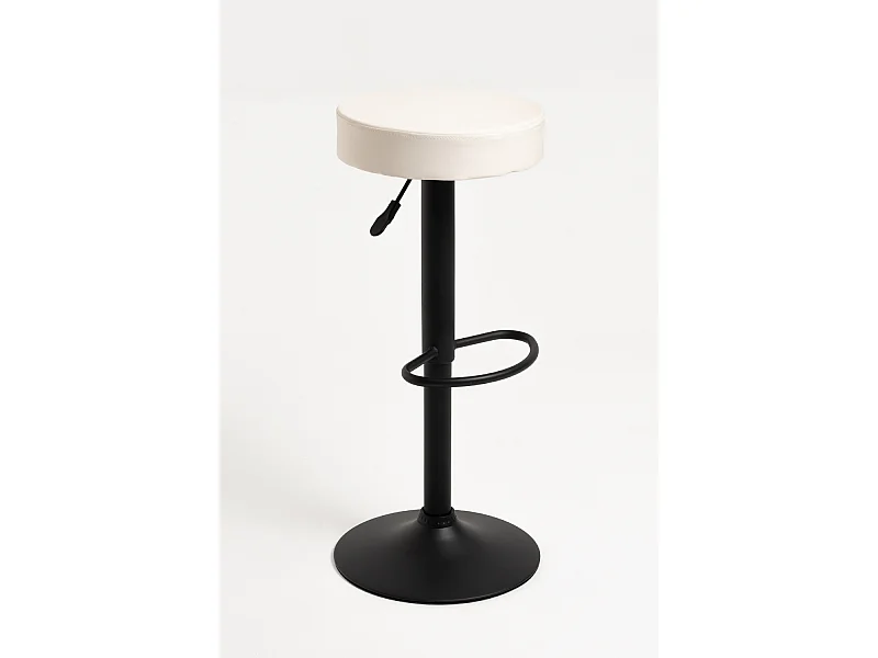 Lote de 4 Taburetes Kros Black - Blanco