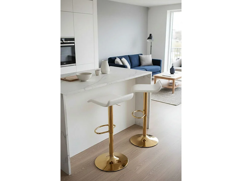 Taburetes Cocina - Taburete Tim Golden - Blanco