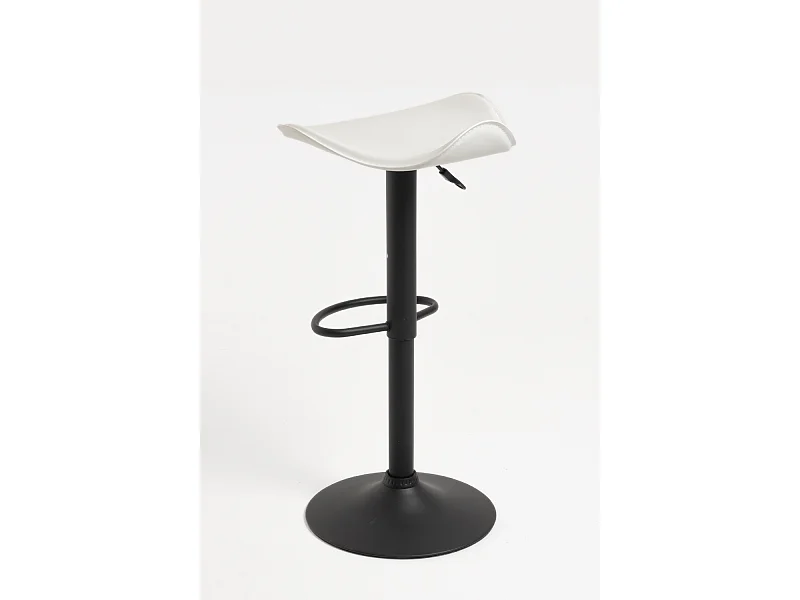 Taburetes Cocina - Taburete Rox Black - Blanco