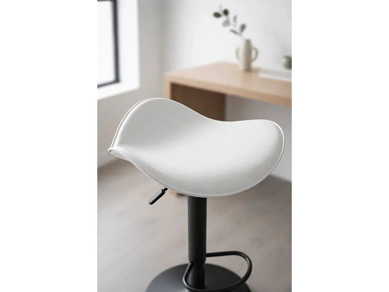 Taburetes Cocina - Taburete Rox Black - Blanco