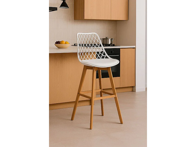 Taburetes Cocina - Taburete Mima - Blanco
