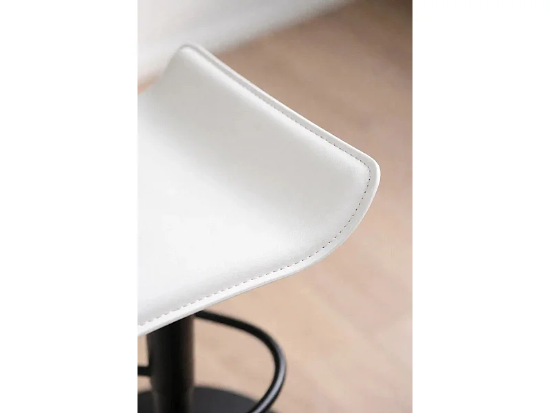 Taburetes Cocina - Taburete Tim Black - Blanco