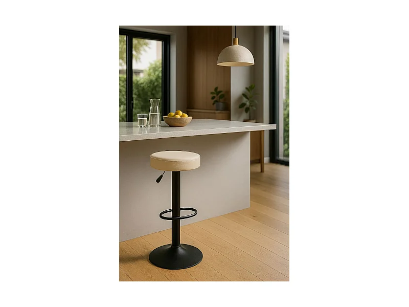 Taburetes Cocina - Taburete Kros Black - Blanco