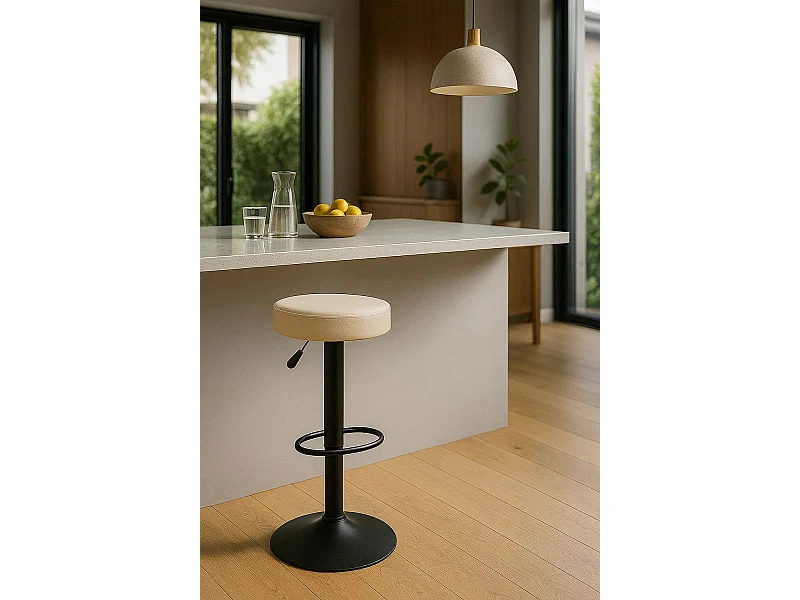 Taburetes Cocina - Taburete Kros Black - Blanco
