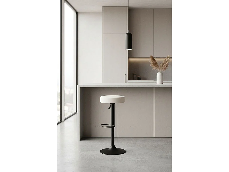 Taburetes Cocina - Taburete Kros Black - Blanco