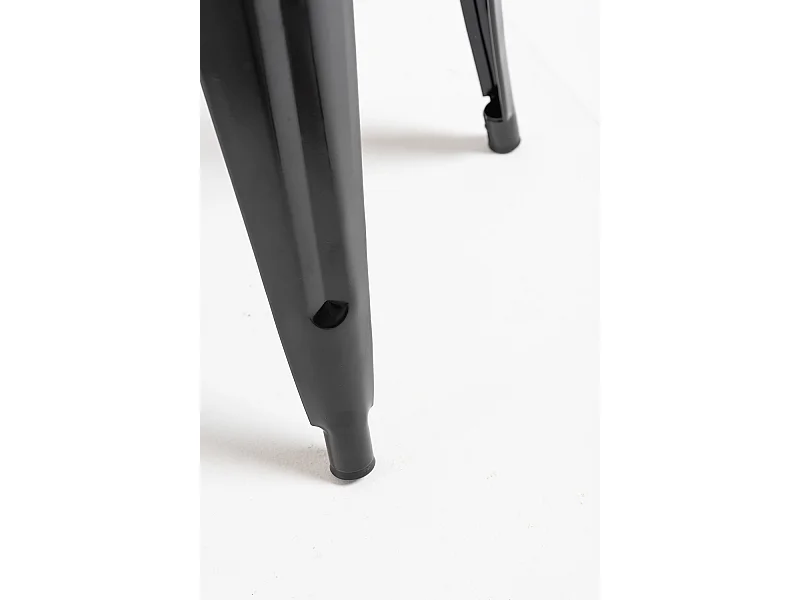 Taburetes Pequeños - Taburete Torix Pequeño Madera Natural - Negro