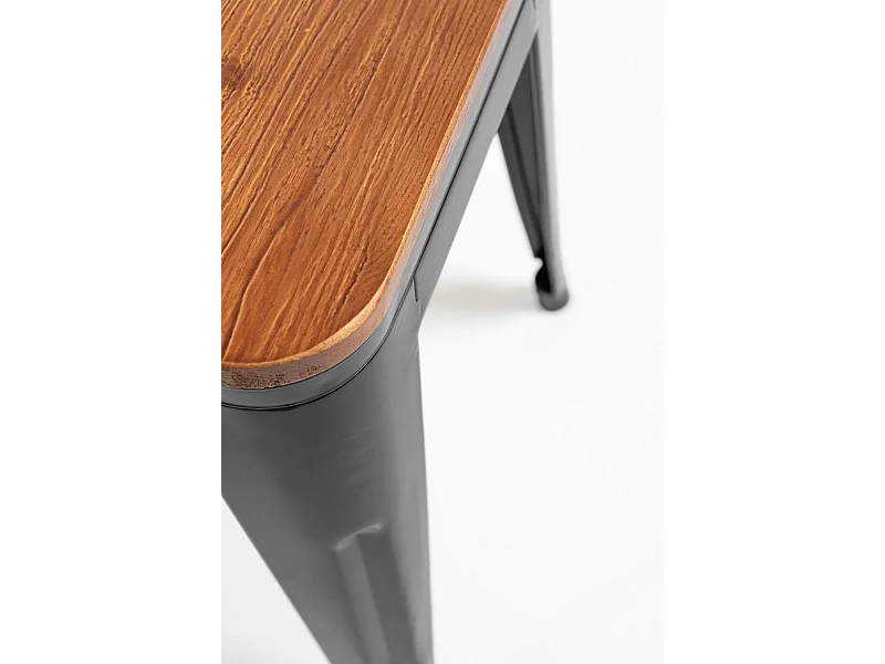 Taburetes Pequeños - Taburete Torix Pequeño Madera Natural - Negro