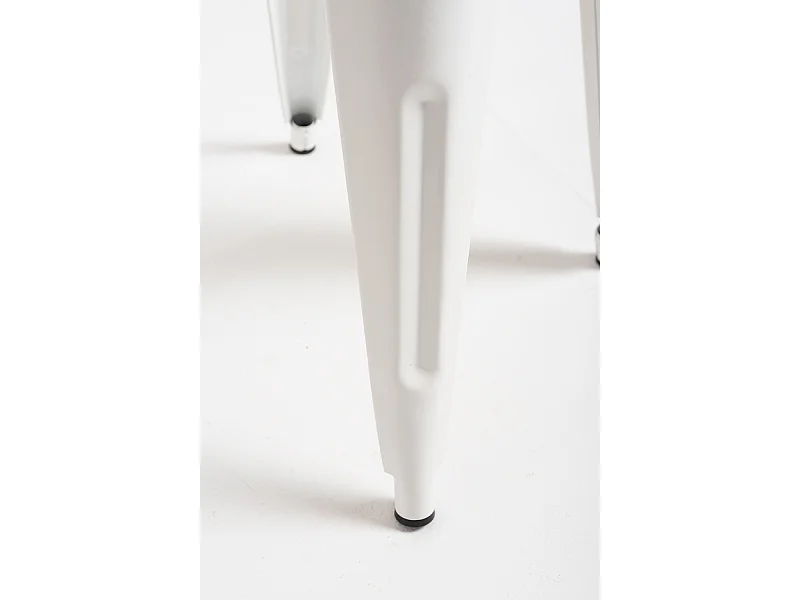 Taburetes Pequeños - Taburete Torix Pequeño Madera Natural - Blanco