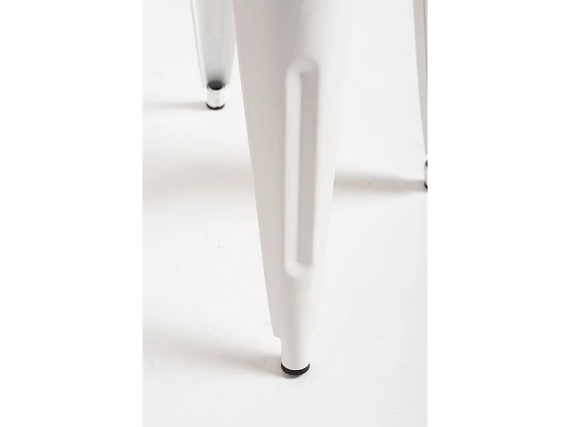 Taburetes Pequeños - Taburete Torix Pequeño Madera Natural - Blanco