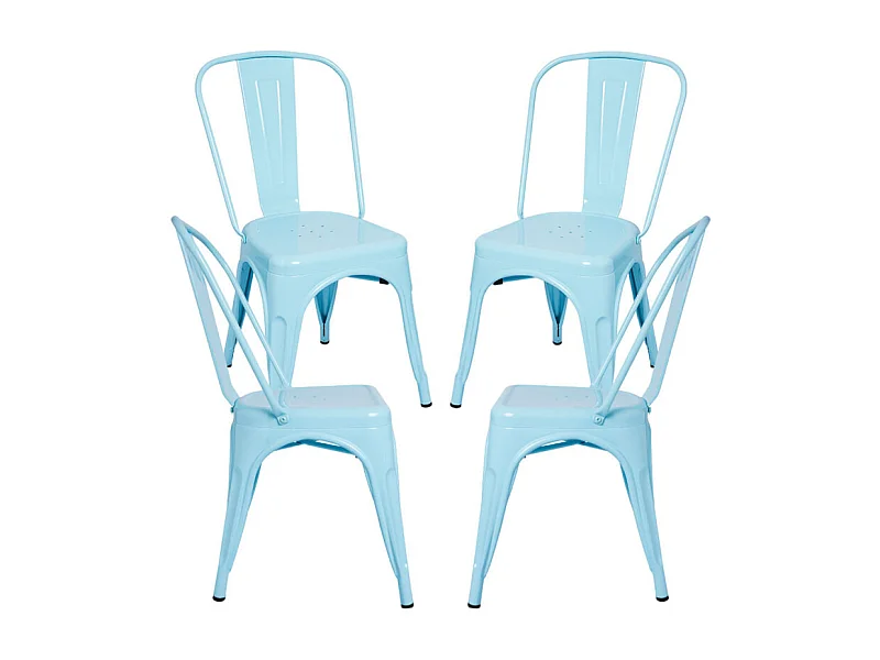 Packs Sillas Comedor - Pack 4 Sillas Torix - Azul cielo