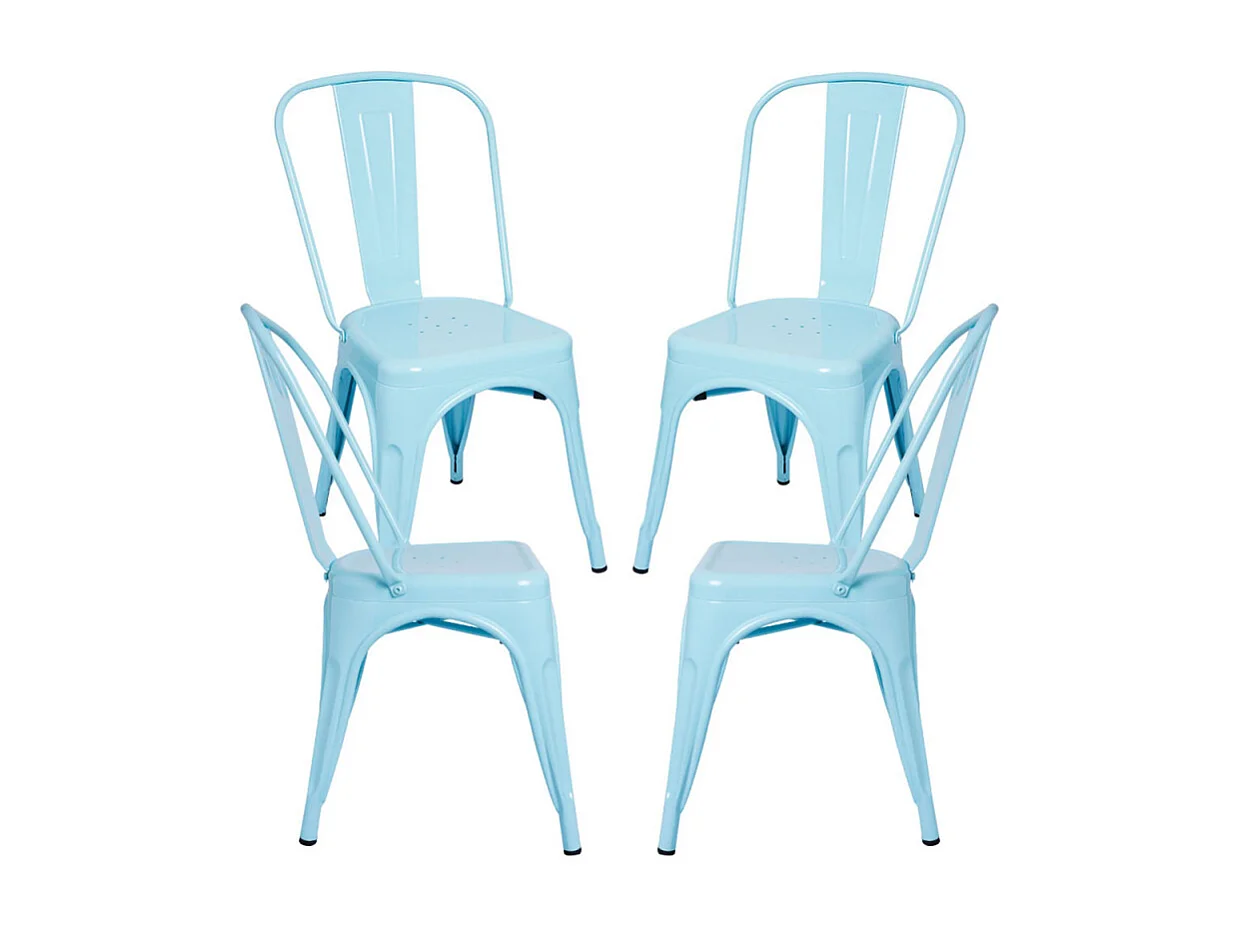 Packs Sillas Comedor - Pack 4 Sillas Torix - Azul cielo
