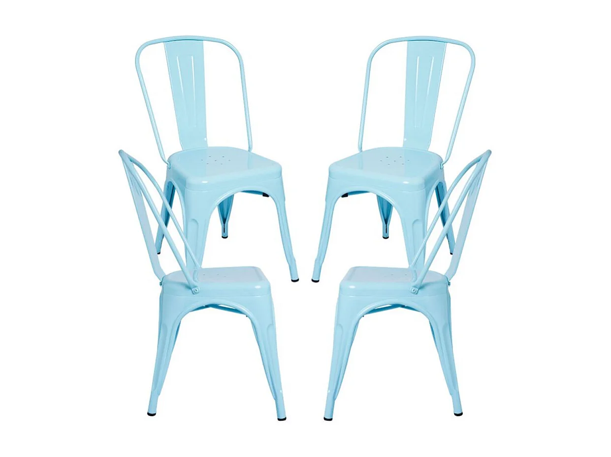 Packs Sillas Comedor - Pack 4 Sillas Torix - Azul cielo