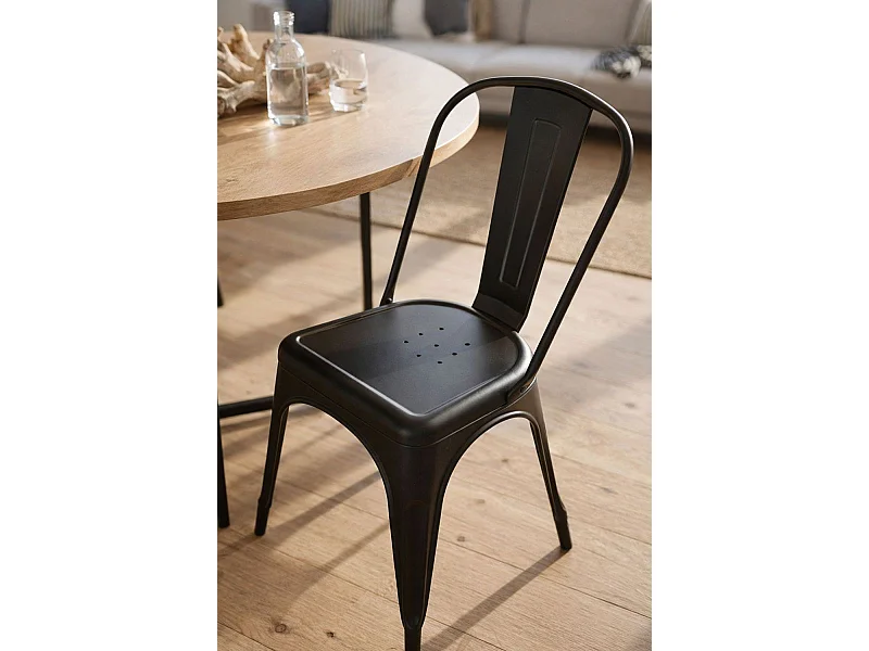 Packs Sillas Comedor - Pack 4 Sillas Torix - Negro mate