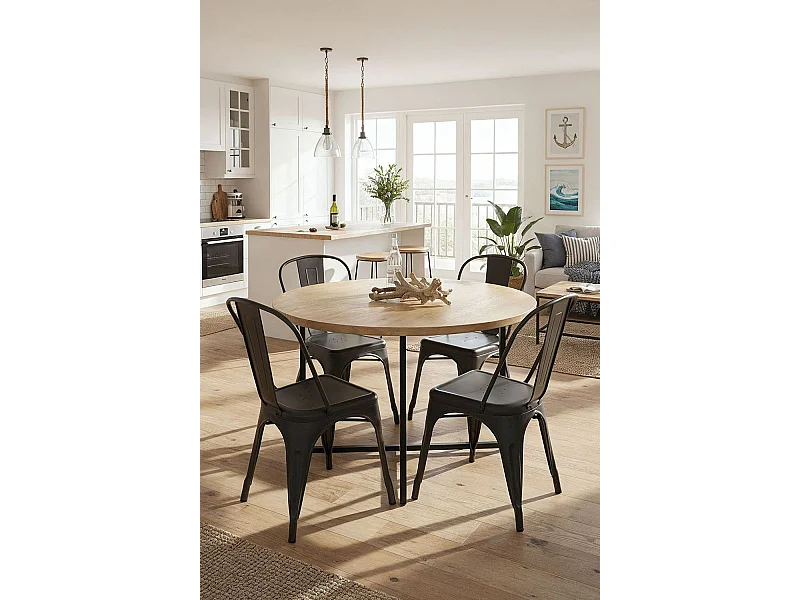 Packs Sillas Comedor - Pack 4 Sillas Torix - Negro mate