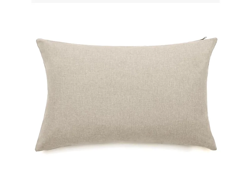 Housses de coussin extérieur 50x70 cm GALIA à zip étanche beige Sable