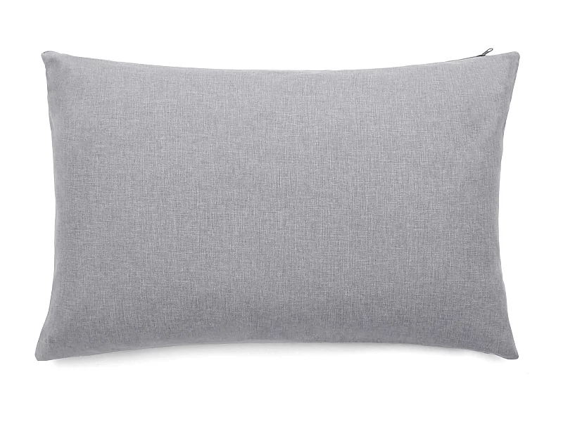Housses de coussin extérieur 40x60 cm GALIA à zip étanche gris Ardoise