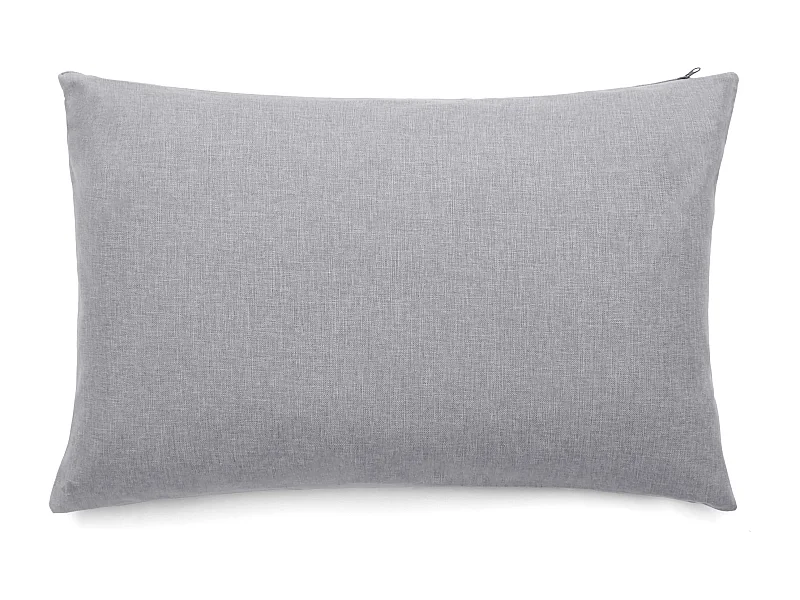 Housses de coussin extérieur 50x70 cm GALIA à zip étanche gris Ardoise