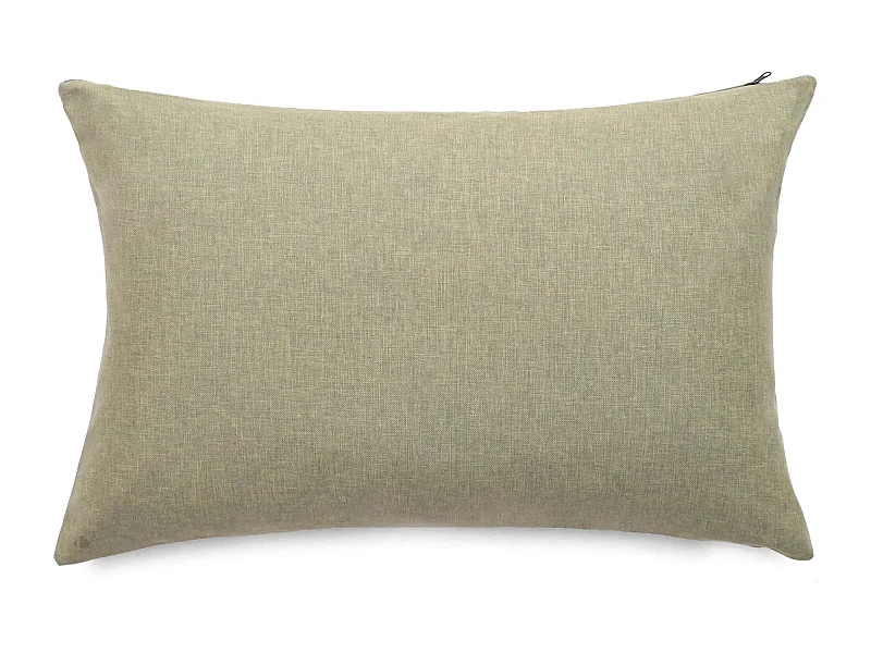 Housses de coussin extérieur 40x60 cm GALIA à zip étanche vert Sauge