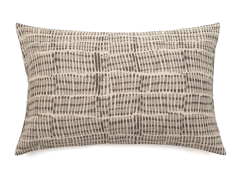 Housse de coussin 40x60 cm SANTORIN zip étanche beige Chanvre