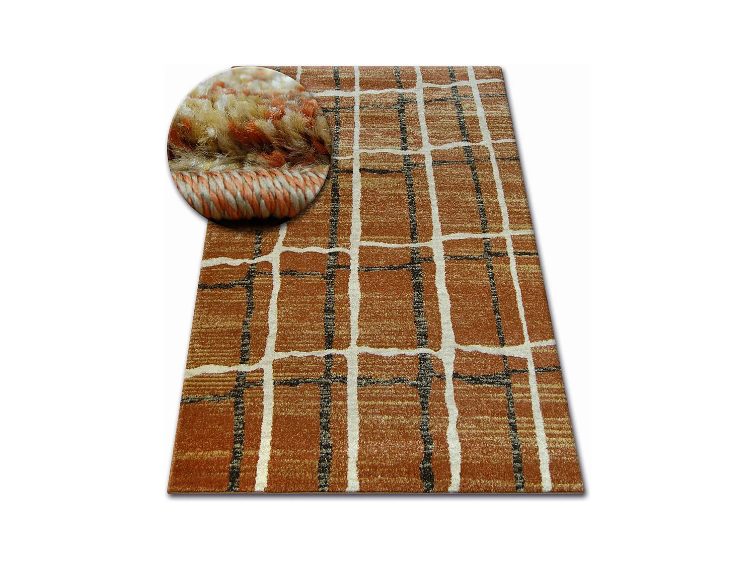Tapis SHADOW 9359 rouillé / crème 140x190 cm
